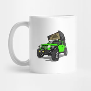 Jeep Wrangler Camp Time - Green Mug